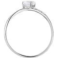 anello solitario claire oro bianco cubic zirconia collezione claire misura 55 oro bianco