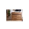 credenza in legno di quercia selvatica / cerro 108x43x80 oliato naturale montreux #150