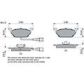 set di pastiglie freno 0 986 494 019 anteriore