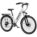 bicicletta elettrica cruiser 250w 36v 12. 8ah 27. 5x2 freni a disco bianco