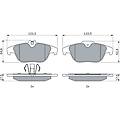 set di pastiglie freno 0 986 494 162 posteriore