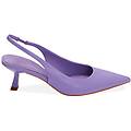 décolleté slingback lilla tacco 6 cm