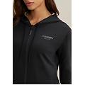 felpa con zip e cappuccio fantasia zebrata black+zebraanimaliermulticolor donna large