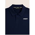 polo in heavy jersey stretch con logo pageant blue uomo small