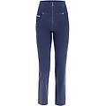 pantaloni push up wr. up wide bottom cropped in gabardine mood indigo donna small