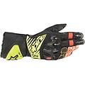 guanti moto racing in pelle gp tech v2 nero gial taglia 3x
