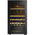 bodega vino 34 botellas negra anti-uv silenciosa con control wi-fi y estantes madera hws34ggh1