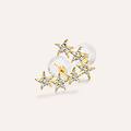 orecchini lobo bon ton oro giallo cubic zirconia collezione bon ton oro giallo