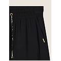 pantaloni corti comfort fit in viscosa effetto lino black zebra animalier donna extra large