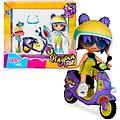 top moto girl personaggio articolato con accessori include casco e occhiali +4 anni