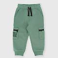 pantalone in felpa da bambino verde taglia 12m