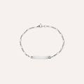 bracciale con targhetta holy oro bianco collezione holy oro bianco