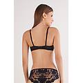 reggiseno push-up bellissima all about flowers donna nero taglia 4c