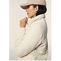 giacca invernale in corduroy con chiusura full zip white sand donna extra small