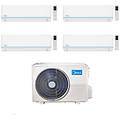 climatizzatore quadri split serie evolution 9+9+12+12 btu con m4oe-28hfn8-q inverter r-32 wi-fi