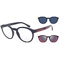 occhiali da vista emporio ea 4152 (56691w) + clip on