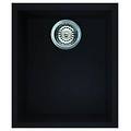 - lavello quadra 100 keratek plus sottotop 38x44 cm 1 vasca colore nero assoluto 86