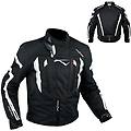 a-pro giacca cordura moto tessuto impermeabile sport touring sfoderabile bianco l