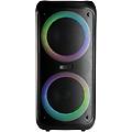 altoparlante wireless 12w nero con luci rgb