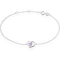 bracciale am&eacute;lie oro bianco ametista cubic zirconia collezione am&eacute;lie oro bianco