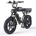 mountain bike elettrica m1 da 20'' con batteria da 48 v 28. 6 ah