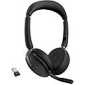 evolve 2 65 flex cuffie stereo wireless bluetooth tecnologia di cancellazione del rumore clearvoice