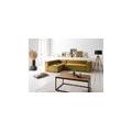 brugge divano angolare stoffa / senape 175x92x64