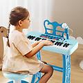 pianoforte per bambini a 37 tasti con microfono regolabile e leggio rimovibile strumento musicale