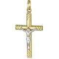 croce da uomo in oro giallo e bianco 803321713032