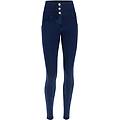 jeggings push up wr. up clessidra superskinny vita alta dark jeans-seams on tone donna xxs