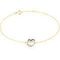 bracciale claire oro tricolore cubic zirconia collezione claire tricolore