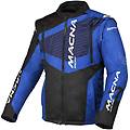 giacca moto off road crest nero blu taglia xl