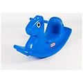 - cavallo a dondolo blu single