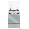 cucina gas 4 zone forno elettrico dl664ex inox classe a (60x60x85cm)