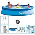 - piscina fuori terra in giro 366x366x76 cm blu include accessori coordinati cb20