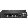 switch di rete non gestito 5 porte fast ethernet poe nero