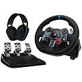 g g29 driving force kit volante pedaliera e cuffie playstation 5 playstation 4 e pc (991-000539)