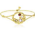 bracciale donna con charms fissi oro 18kt gioiello riflessi nf020br y
