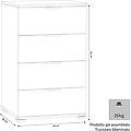 milanihome. it cassettiera 4 cassetti per soggiorno cucina bagno fatto in ital rovere grigio 60 x 85