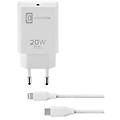 caricabatterie usb type-c lightning charger kit 20w power delivery white achiphkitc2lmfi20w