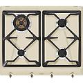 coloniale srv864pogh piano cottura crema da incasso 60 cm gas 4 fornello(i)