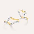 orecchini a cerchio golden lover oro bicolore collezione golden lover bicolore