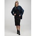 vestito midi in cotone stretch