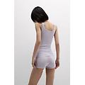 pigiama corto a costine in modal soft lounge donna viola taglia s