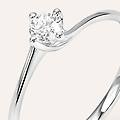 anello solitario valentino firmamenti oro bianco diamante collezione firmamenti misura 52 oro