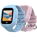 kidswatch4g 4g gps 1 4 display touch nero con cinturini blu e rosa batteria 700 mah sos