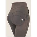 jeggings wr. up 7/ vita alta lavaggio ice wash blue denim + brown overdyed donna small