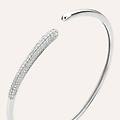 bangle silver shine argento rodiato cubic zirconia collezione silver shine bianco