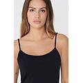 sottoveste con spalline sottili in cotone donna nero tama&ntilde;o s