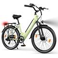 bicicletta elettrica c100 plus 250w 36v 13ah verde